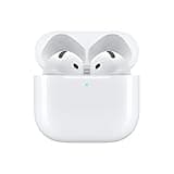Apple AirPods 4 Wireless Earbuds, Bluetooth Headphones, Personalized Spatial Audio, Sweat and Water Resistant, USB-C Charging Case, H2 Chip, Up to 30 Hours of Battery Life, Effortless Setup for iPhone