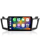 ViaBecs Android 13 Car Stereo Built-in Wireless Apple CarPlay and Android Auto, 10.2 Inch QLED Car Radio Touchscreen for 2013-2018 Toyota RAV4, SWC, 6G+128G