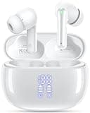 JGUG Wireless Earbuds, Bluetooth Ear Buds Headphones with LED Charging Case, Deep Bass Stereo Sound, 40 Hours Playtime, IP7, Lightweight in-Ear Earphones for iPhone Android Sports Workout