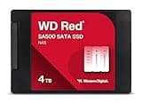Western Digital 4TB WD Red SA500 NAS 3D NAND Internal SSD Solid State Drive - SATA III 6 Gb/s, 2.5"/7mm, Up to 560 MB/s - WDS400T2R0A