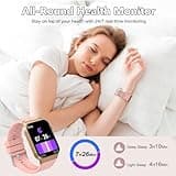 STECEi Smart Watch for Men Women Bluetooth Call, 1.85" HD Screen Smartwatch with Heart Rate/Sleep Monitor, 110+ Sport Modes Activity Trackers IP68 Waterproof, Fitness Watch for Android iOS, Rose Gold