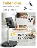 LISEN Cell Phone Stand Adjustable for iPhone Phone Holder for Desk, Office Desk Accessories Computer PC for iPhone Stand Gaming Essentials Fit Otterbox Case Phones Switch Kindle iPad Air Tablet 4-10in
