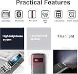 artfone 4G Cell Phone for Seniors丨Flip Phone Unlocked with 2.4" LCD丨SOS Button丨Time Reporting丨Speed Dial丨Big Buttons Dumbphone丨Loud Speaker丨FM Radio丨Charging Dock丨Easy-to-Use丨USB-C,T-Mobile - Grey