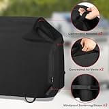 Unicook Heavy Duty Waterproof Barbecue Gas Grill Cover, 65-inch BBQ Cover, Special Fade and UV Resistant Material, Durable and Convenient, Fits Grills of Weber Char-Broil Nexgrill Brinkmann and More