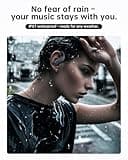 NDO Wireless Earbuds Bluetooth 5.3 Headphones Sport,IPX7 Waterproof Sports Earphones with Earhooks,48H Playtime,Lightweight 7.8g,Fast Charging Case,Noise Cancelling Mic for Running Gym Workout-Black