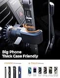AINOPE Car Phone Holders for Your Car [Ultra Convenient] Air Vent Phone Mount [Upgrade Clamp] Cell Phone Holder Car Interior Accessories Women for iPhone 16 Pro Max 15 Samsung S25 Honda Toyota Mazda