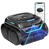 (2025 New) WYBOT C2 Vision AI Camera Cordless Pool Vacuum Robot for Inground&Above Pools, 8 Mode Robotic Pool Cleaner, Utra-fine Filtration, Powerful Suction, Wall Climbing, Waterline Cleaning, Black