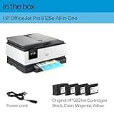 HP OfficeJet Pro 8125e Wireless All-in-One Color Inkjet Printer, Print, scan, Copy, ADF, Duplex Printing, Home & Office, 3 Months of Instant Ink Included (405T6A)