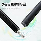 CRICAL Carbon Fiber Pool Cue Stick 58" Billiard Cue Sticks Professional Low Deflection Pool Sticks with 3/8 * 8 Pin Joint and 12.5mm Tip