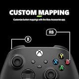 Xbox Wireless Gaming Controller + USB-C® Cable (2025) – Carbon Black – Play on Xbox, Windows, Android, iOS, FireTV Sticks, Smart TVs, VR Headsets