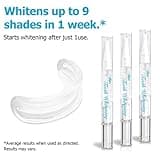 Teeth Whitening Kit Gel Pen Strips - Ollm Specially Formulated for Sensitive Teeth, Gum, Braces Care 32X LED Light Tooth Whitener, Professional Oral Beauty Products Dental Tools 2 Mouth Trays