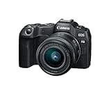 Canon EOS R8 Mirrorless Camera RF24-50mm F4.5-6.3 IS STM Lens Kit, Full-Frame Hybrid Camera, 24.2 Megapixel CMOS Image Sensor, 4K Video, Content Creator Vlogging Camera, Black
