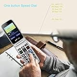 artfone G6 Pro Grey - 4G LTE Flip Phone Unlcoked丨Cell Phone for Seniors丨2.4" Dual-LCD丨SOS Button丨Loud Speaker丨Camera丨Charging Dock丨Talking Clock丨Speed Dial丨 Hands-free丨Dumb Phone丨Caller-ID丨Large Fonts