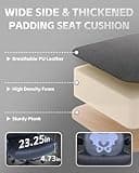 Big and Tall Office Chair 500LBS, Executive Office Chair for Heavy People, Heavy Duty Desk Chair Comfy, Computer Chair High Back PU Leather, Extra Wide Rocking Chair with Wheels for Home Office, Black