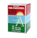 Sun Chlorella Powder Green Algae Superfood Supplement Supports Whole Body Wellness Immune Defense, Gut Health & Natural Energy Boost - Chlorophyll, B12, Protein, Non-GMO - 30 Packets
