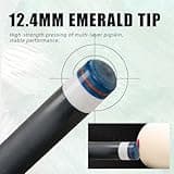 CRICAL Carbon Fiber Pool Cue Stick 58" Billiard Cue Sticks Professional Low Deflection Pool Sticks with 3/8 * 8 Pin Joint and 12.5mm Tip