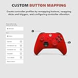 Xbox Core Wireless Gaming Controller – Pulse Red Series X|S, One, Windows PC, Android, and iOS