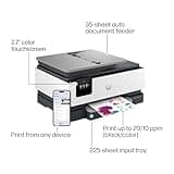 HP OfficeJet Pro 8125e Wireless All-in-One Color Inkjet Printer, Print, scan, Copy, ADF, Duplex Printing Best-for-Home Office, 3 Month Instant Ink Trial Included, AI-Enabled (405T6A)