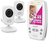 axvuee Video Baby Monitor, Slim Handheld, Non-Slip Design, 2.8" Vertical Screen Monitor & 2 Camera, Range up to 1000ft, 18 Hour Battery Life, 2-Way Talk, Night Vision, Temperature Monitor, No WiFi.