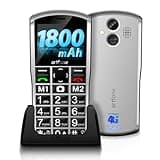 artfone 4G VoLTE Big Button Cell Phone for Seniors, Unlocked Phones with SOS Button, 2MP Camera, 2.4" Display, Loud Speaker, Charging Dock, Dual SIM, Speed Dial, 1800mAh, USB-C, T-Mobile - A400 Silver