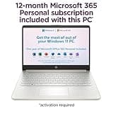 HP Touchscreen Laptop Computer for College Student Home Study, 1-Year Office 365, 16GB RAM, 512GB PCIe SSD, Intel Processor, 14 inch Display, WiFi 6, Bluetooth, Type-C, Windows 11 S, Pale Gold