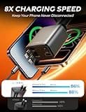 LISEN Retractable Car Charger for iPhone 17, 69W USB C Car Accessories Adapter USB C Charger Fast Charging, Gifts for Women Men, Travel Essentials, for iPhone 17 Pro Max Air 16 15 14 13 12 Samsung S25