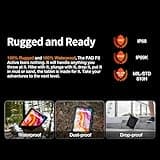 AGM PAD P2 Active Rugged Android 14 Tablet with Case, Waterproof & Drop-Proof, Widevine L1 & GMS Certified, 11" 90Hz FHD 480 NITS Display, MTK G99, 8000 mAh, 16(8+8) + 256GB[TF 2TB], GPS, Compass, OTG