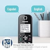Panasonic Corded/Cordless Phone with Advanced Call Block, 2-Way Recording and Digital Answering Machine, 2 Handsets Expandable up to 6 Cordless Handsets - KX-TGF852B (Black)