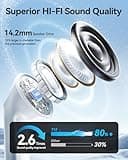 JGUG Wireless Earbuds, Bluetooth Ear Buds Headphones with LED Charging Case, Deep Bass Stereo Sound, 40 Hours Playtime, IP7, Lightweight in-Ear Earphones for iPhone Android Sports Workout