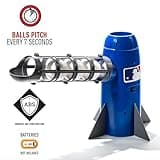 Franklin Sports MLB Kids Pitching Machine - POP ROCKET Kids Baseball Trainer - Includes 5 Plastic Baseballs & Baseball Bat, Multicolor Medium