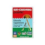 Sun Chlorella Powder Green Algae Superfood Supplement Supports Whole Body Wellness Immune Defense, Gut Health & Natural Energy Boost - Chlorophyll, B12, Protein, Non-GMO - 30 Packets