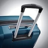 Samsonite Winfield 3 DLX Hardside Expandable Luggage with Spinners, Navy, Checked-Large 28-Inch