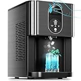 Kismile Countertop Nugget Ice Maker,Ice Machine with 2.5qt Water Reservoir,50 Lbs/24H,Self-Cleaning,Pellet Ice Maker for Home & Office