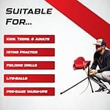 Heater Sports Slider Lite 360 Baseball Pitching Machine with Automatic Ball Feeder - Accurate 360-Degree Delivery, Durable and Portable Training Tool for All Ages