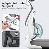 TRALT Office Chair Ergonomic Desk Chair, 330 LBS Home Mesh Office Desk Chairs with Wheels, Comfortable Gaming Chair, High Back Office Chair for Long Hours (White)