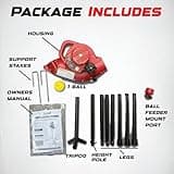 Heater Power Alley Pro Real Baseball Machine - Adjustable Design, Pitches Real Baseballs Up to 45 MPH, Accurate and Portable Training Tool for Batting, Pitching, and Field Practice