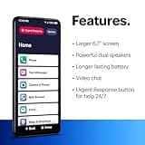Lively Jitterbug Smart4 Smartphone for Seniors - Cell Phone for Seniors - Not Compatible with Other Wireless Carriers - Must Be Activated with Lively Phone Plan