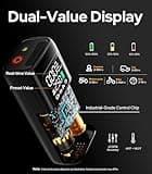 WARWOLF 160PSI Tire Inflator Portable Air Compressor - 48LPM Fast Air Pump for Car Tires: SUV, Light Truck, Motorcycle, Bike, 10000mAh with Auto Shut-Off, Digital Gauge, 12V Car Adapter, LED Light