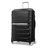 Samsonite Freeform 28-Inch Large Luggage with Dual 360° Spinner Wheels - Checked Suitcase - TSA Lock, Airline-Approved - Lightweight Durable Polypropylene Expandable Hardshell - Black