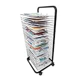 JDXQBLD Stendibiancheria, cavalletto per stendere l'arte, stendino per prodotti educativi, scaffale salvaspazio, Regali per Bambini，20 Layers