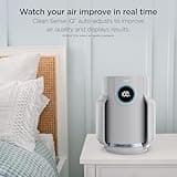 Shark NeverChange Air Purifier Compact Pro with Long-lasting HEPA Exceeding Filtration, For Pet Dander, Dust, Smoke, Allergens, Up to 250 sq. ft. for Bedroom, Home Office, Dorm, HP071BRN (2025)
