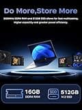 KAIGERR 2025 Laptop, Laptop Computer with Intel Twin Lake N150 Processor(Up to 3.6GHz), 16GB DDR4 512GB SSD Windows 11 Laptop, 15.6" IPS 1080P, USB3.2, Long Battery Life