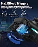 EasySMX X15 PC Controller - Enhanced Wireless Bluetooth Controller with Hall Joysticks/Hall Triggers/RGB Lighting - No Stick Drift, No Dead Zone - Work for Windows PC, Android, Steam and Switch