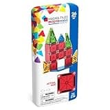 MAGNA-TILES microMAGS 26-Piece Travel Magnetic Construction Set – Bold Colors, The Original Magnetic Building Brand