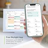 Skylight Calendar: 15-inch Wall Planner Digital Calendar & Chore Chart, Smart Touchscreen Interactive Display for Family Schedules – Wall Mount Included, Great for Organizing Your 2025 Calendar