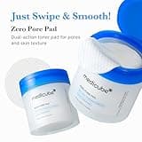 Medicube Zero Pore Pads 2.0, Dual-Textured Facial Toner Pads for Exfoliation and Pore Care with 4.5% AHA Lactic Acid & 0.45% BHA Salicylic Acid, Ideal for All Skin Types, Korean Skin Care (70 units)