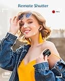 Nequga Wireless Earbuds Bluetooth Headphones, Ear Buds with Touch Screen, ANC ENC Noise Cancelling Transparency Mode, 40H Stereo Deep Bass, IPX7 Waterproof, Clear Calls, 5 EQ for iOS Android (Black)
