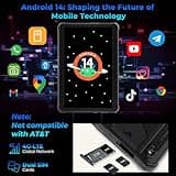 HOTWAV R8 Rugged Tablet Android 14, 10.1 inch HD+ Display 10800mAh Battery, Octa-Core 12GB RAM+128GB ROM+1TB Outdoor Tablet, 13MP+5MP Camera IP68/IP69K Waterproof, 4G Dual SIM/5G WiFi/BT5.1/GPS