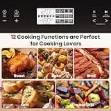 GASLAND 24 Inch Electric Wall Oven, 2.6 Cu.ft Built-in Single Wall Oven, 12 Cooking Functions, 3D Heating, Convection Oven with Rotisserie, Touch Control, Safety Lock, ETL Certified, Stainless Steel