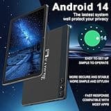 Android 14 Tablet, 2025 Latest Tablet 10 inch 128GB Storage 1TB Expandable 14GB RAM, 4G Sim Slot Tablets with keyboard Support 5G WiFi Bluetooth 5.0 GPS, 7000 mAh, Octa-Core Processor, FHD IPS Display